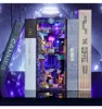 Puzzle 3D, Book Nook Cyber City, legno, Tonecheer, 284 Anteprima dell’immagine prodotto 5