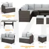 MeXo Gartenlounge Set 8 Personen Lounge Gartenmöbelset Produktbild-Vorschau 3