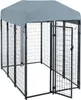 Hundezwinger Hundekäfig Hundehaus 185x117x185 cm mit Dach Produktbild-Vorschau 3