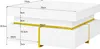 okwish Couchtisch quadratischer, Hochglanz Beistelltisch Produktbild-Vorschau 6
