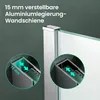 Mai & Mai 120x200cm Walk-In Dusche Duschwand für Dusche Produktbild-Vorschau 6