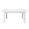 A white dining table is shown against a white background. Anteprima dell’immagine prodotto