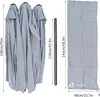 VOUNOT® Doppelsonnenschirm mit kurbel, Marktschirm, 460 x Produktbild-Vorschau 5