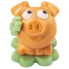 1 Stück Marzipan-Schweinchen gold auf Kleeblatt im Produktbild-Vorschau 3