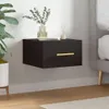 vidaXL Naścienna szafka nocna czarna 35x35x20 cm Podgląd zdjęcia produktu 2