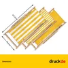 Sdraio - a righe strette - giallo - pieghevole - in legno Anteprima dell’immagine prodotto 3