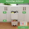 36-Liter-Mülleimer mit 2 herausnehmbaren Behältern und Produktbild-Vorschau 4