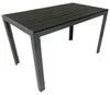 Gartentisch Bistrotisch Alu + Holzimitat 70x125 cm Produktbild-Vorschau 1