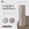 RODAN | Koupelnová Vysoká Skříňka - 139 CM - Béžový Mat - Náhled obrázku produktu 2