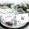 50 Tischkarten 'Schön, dass du da bist', Floral Butterfly Produktbild-Vorschau 4