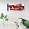 Leinwandbild Zwei rote Flamingos 120x40 Feeby Rot bild für Produktbild-Vorschau 3