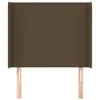 vidaXL Kopfteil mit Ohren Dunkelbraun 83x16x118/128 cm Produktbild-Vorschau 3