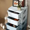 HOMCOM detská komoda so štyrmi policami a úložnými boxmi Náhľad obrázku produktu 8