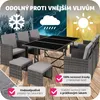 Ratanová sedací souprava Malaga 6+4+1 s ochranným krytem - Náhled obrázku produktu 9