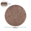 WohnDirect Okrągły dywanik kąpielowy Florence Brown Ø 56 cm Podgląd zdjęcia produktu 2