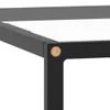 vidaXL Table basse noire avec verre trempé 60x60x35 cm Voir les images du produit 3