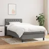 vidaXL Boxspringbett mit Matratze Dunkelgrau 100x200 cm Produktbild-Vorschau 2