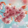 Küchenrückwand Spritzschutz Glas mit Motiv Kirschblüte Produktbild-Vorschau 3