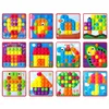 Mosaik Steckspiel Montessori 58 Teile für Kinder, Lernspiel Produktbild-Vorschau 12