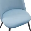 Albatros Esszimmerstühle mit Samt-Bezug 4er Set CAPO, Blau Produktbild-Vorschau 8