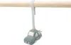 A toy car hanging from a wooden bar. Produktbild-Vorschau
