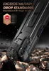 A rugged phone case is shown in a dramatic setting with debris, emphasizing its durability. Náhľad obrázku produktu