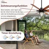 Sofucor Deckenventilator, 165 cm, schwarz, 8 Flügel, Produktbild-Vorschau 7