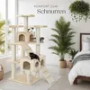 tectake® Kratzbaum Knuti 186 cm inklusive 2 Treppen, 4 Produktbild-Vorschau 7
