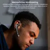 A man wearing a wireless headset, with marketing text overlayed. Produktbild-Vorschau