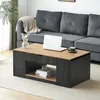 Moderner Couchtisch, Couchtisch mit Liftfunktion, graues Produktbild-Vorschau 2