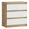 Commode moderne à 3 tiroirs | Meuble d'appoint blanc | Voir les images du produit 2