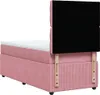 Boxspringbett mit Matratze Rosa 90x200 cm Samt Produktbild-Vorschau 8