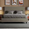 ITYHOME - Gepolstertes Bett ohne Lattenrost 140x200 mit Produktbild-Vorschau 2