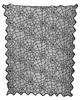 Schwarze Spinnweben Spitzen Tischdecke 100x75cm Produktbild-Vorschau 2