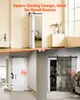 A collage of images showing different styles of sliding doors, with a focus on space-saving design. Voir les images du produit