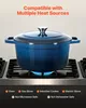 VEVOR Cocotte en fonte émaillée, 5,68 L Dutch Oven pour Voir les images du produit 4