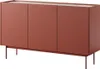 A three-door sideboard with metal legs on a white background. Produktbild-Vorschau