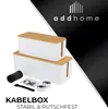 addhome Lot de 2 boîtes de rangement pour câbles Blanc & Voir les images du produit 5