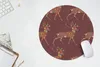 MuchoWow® Mauspad Mousepad Hirsche - Muster - Farben 50x50 Produktbild-Vorschau 5
