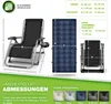 A product image showing a recliner chair with dimensions and color options. Náhľad obrázku produktu