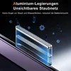 A close-up marketing image showing a protective screen for a phone, with graphics of bacteria and text highlighting its features. Produktbild-Vorschau