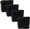 Cuscino trapuntato per sedia nero 38x38x8 cm - 0001 seduta Anteprima dell’immagine prodotto 4
