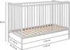Baby Happy Bliss SASHA Babybett 120x60 cm – Massives Produktbild-Vorschau 2