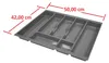 Besteckeinsatz Besteckkasten 60 cm Schubkasten grau Produktbild-Vorschau 2