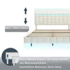 Letto imbottito Fortuna Lai 140x200cm con LED e presa USB, Anteprima dell’immagine prodotto 6