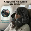 FLOWZOOM COMFY Cuscino da viaggio con cappuccio, memory Anteprima dell’immagine prodotto 2