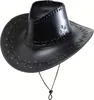 Cowboyhut mit Nähten schwarz Produktbild-Vorschau 1