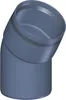 Poloplast POLO-KAL XS, Bogen, DN 90/30, 1 Stk. Produktbild-Vorschau 1
