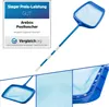 AREBOS Poolkescher Bodenkescher, Blau, mit Teleskopstange, Produktbild-Vorschau 1