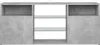 A grey concrete-effect TV stand with open shelving in the middle and closed cabinets on the sides. Produktbild-Vorschau